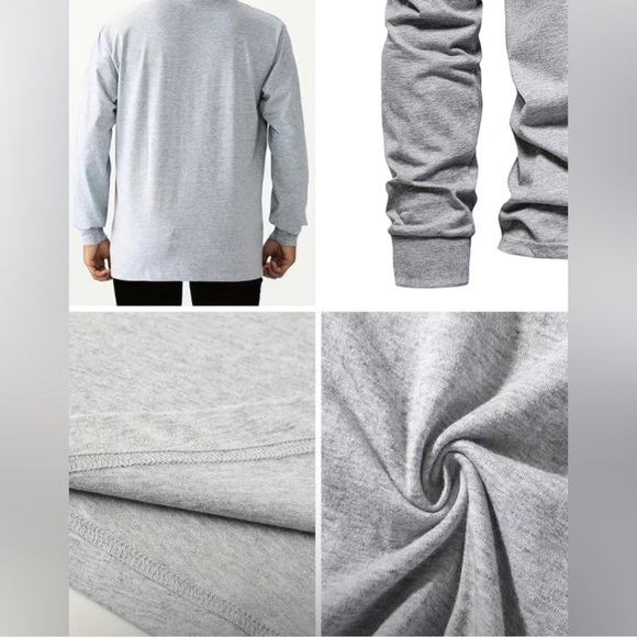 Mens “Vaccinated by Jesus” LS Graphic Tee - Picture 2 of 2